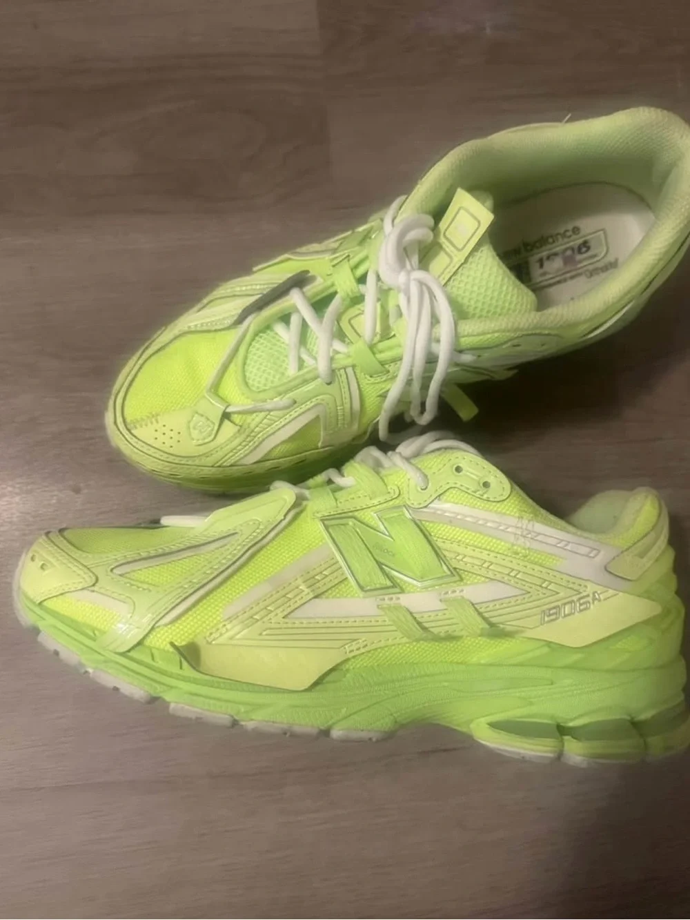 New Balance Neon Yellow-Green Athletic Sneakers